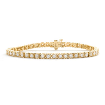 14KY 2.69CTW DIAMOND TENNIS BRACELET 7",