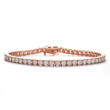 14KR 5.64CTW DIAMOND TENNIS BRACELET