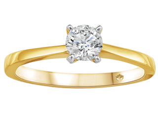 Single-Solitaire  0.70 Carat 14K Yellow Gold Engagement Ring CWB2500/70