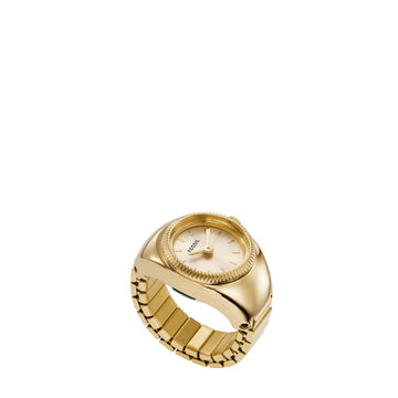 Gold Watch Ring Fossil