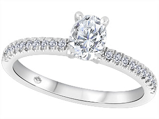 Gabriella Diamond 14Kt White Engagement Ring ICJ3571/50