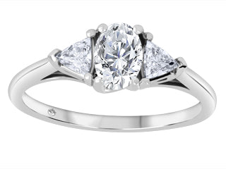 Kinsley-Diamond 18K White Gold Engagement Ring ICJ3606/50