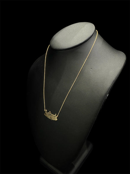 Custom Name Pendant 10k