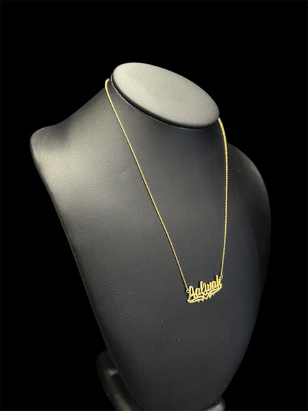 Custom Name Pendant 10k