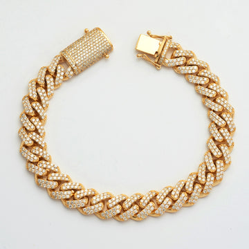 10KY 8.79CTW DIAMOND MIAMI CUBAN BRACELET