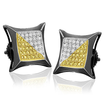 BS 0.25CTW 1/2YELLOW DIA KITE SHAPE ER