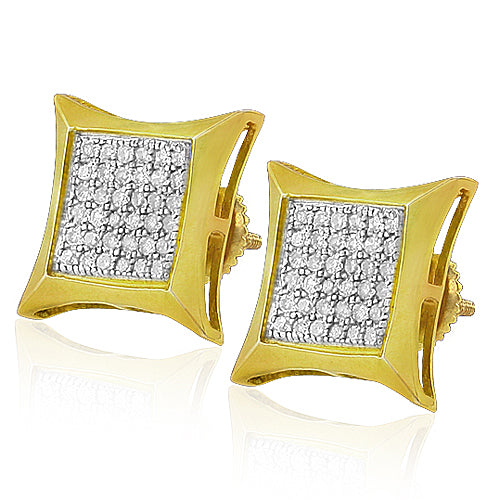 YS 0.75CTW DIAMOND KITE SHAPE ER
