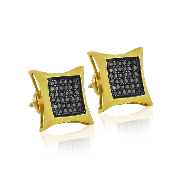 YS 0.15CTW BLACK DIA KITE SHAPE ER