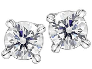 14kt White Good Canadian Diamond Studs 0.35 carat tdw